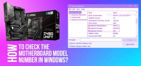 How To Check The Motherboard Model Number In Windows?